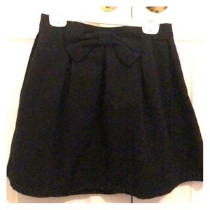 Bethany Mota Black Bow Skater Skirt
